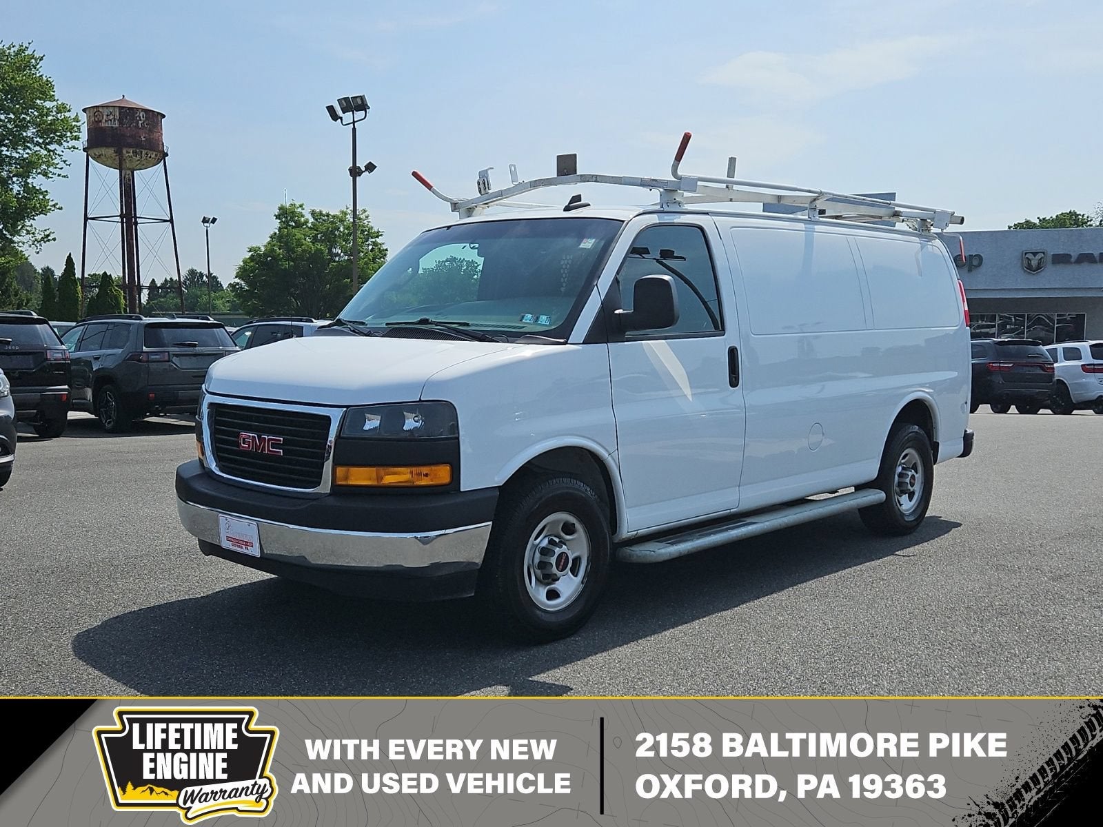 2022 GMC Savana Cargo 2500 Work Van in Summit White — front three-quarter view
