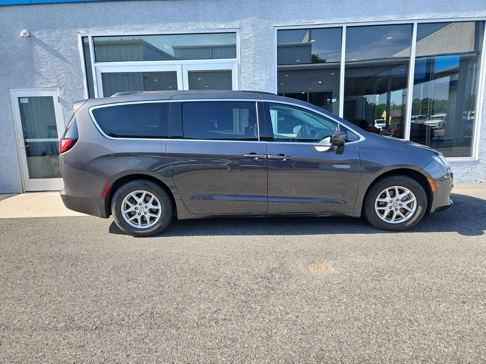 2020 Chrysler Voyager LX in Granite — front three-quarter view