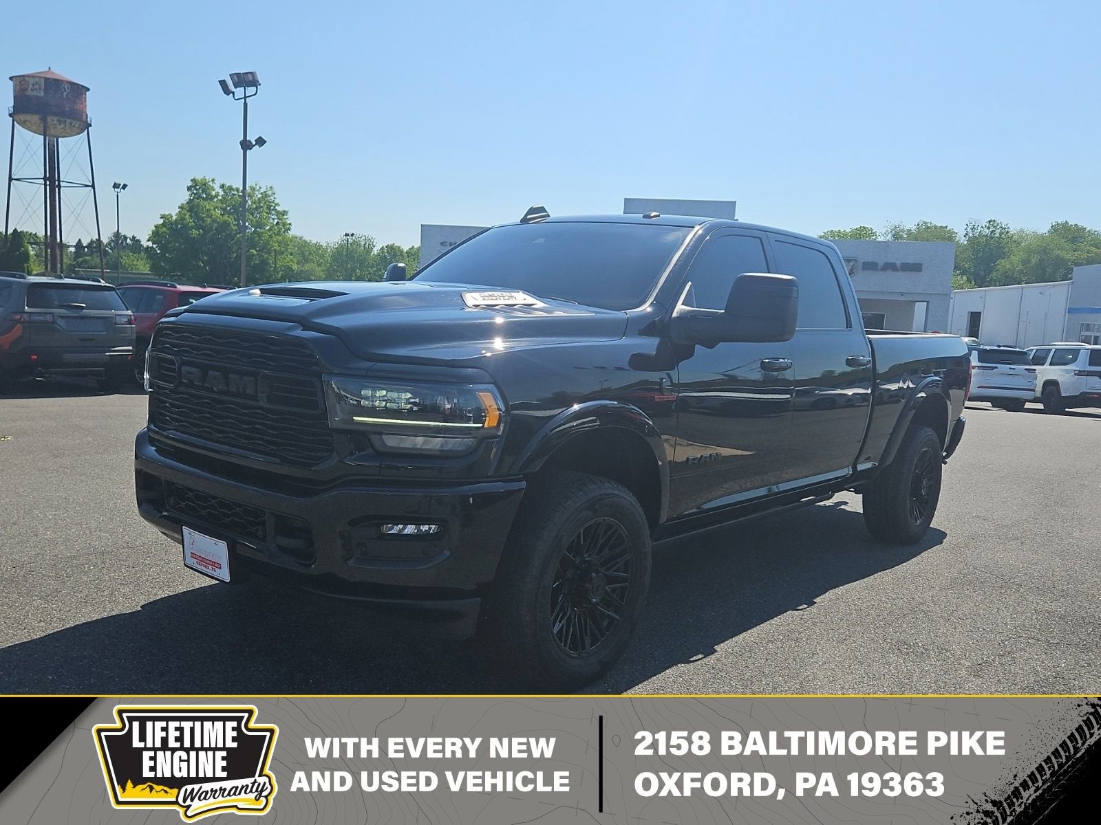 2023 RAM 2500 Limited in Black — front three-quarter view