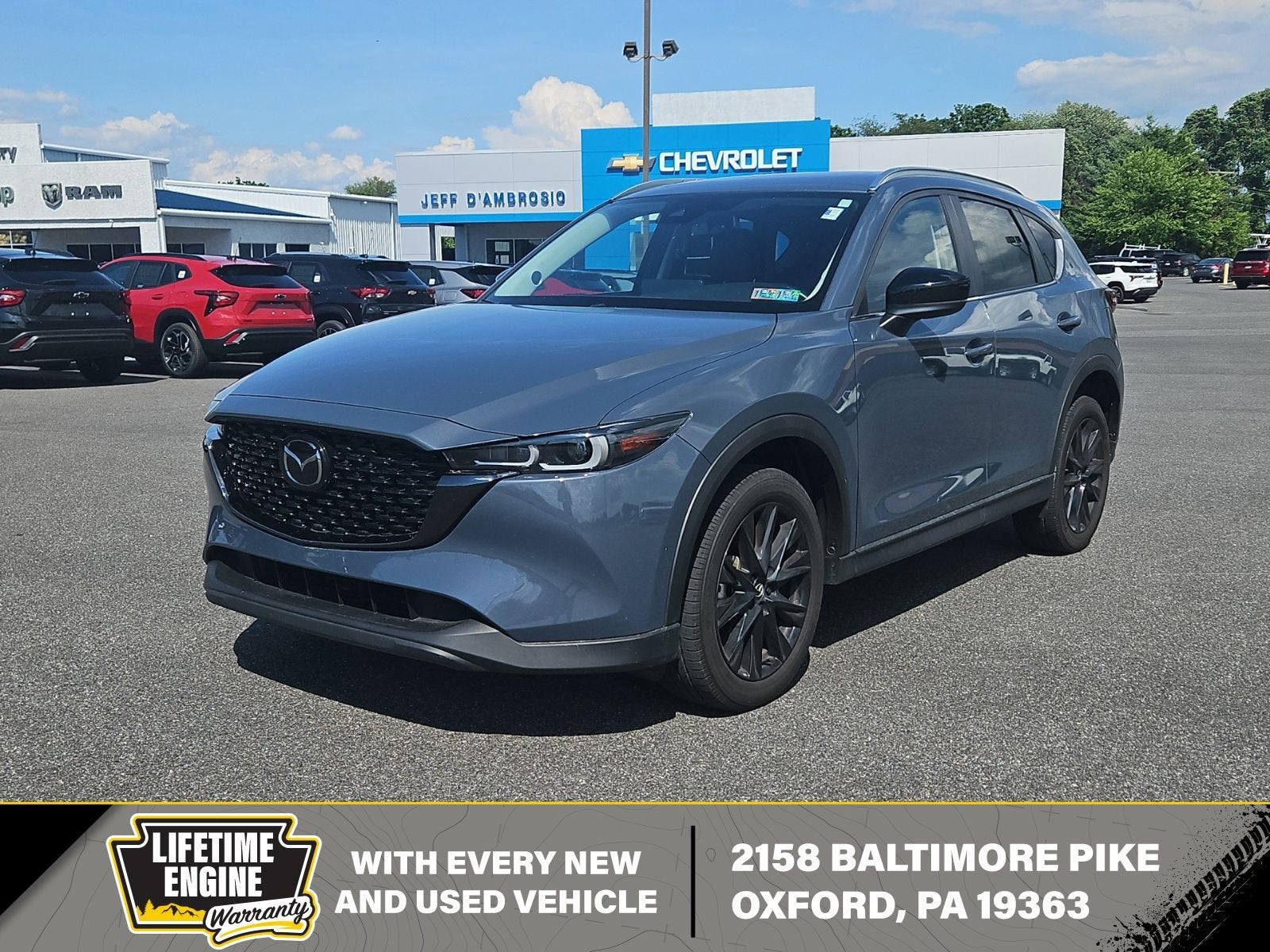 2023 Mazda Mazda CX-5 2.5 S Carbon Edition in Gray — front three-quarter view